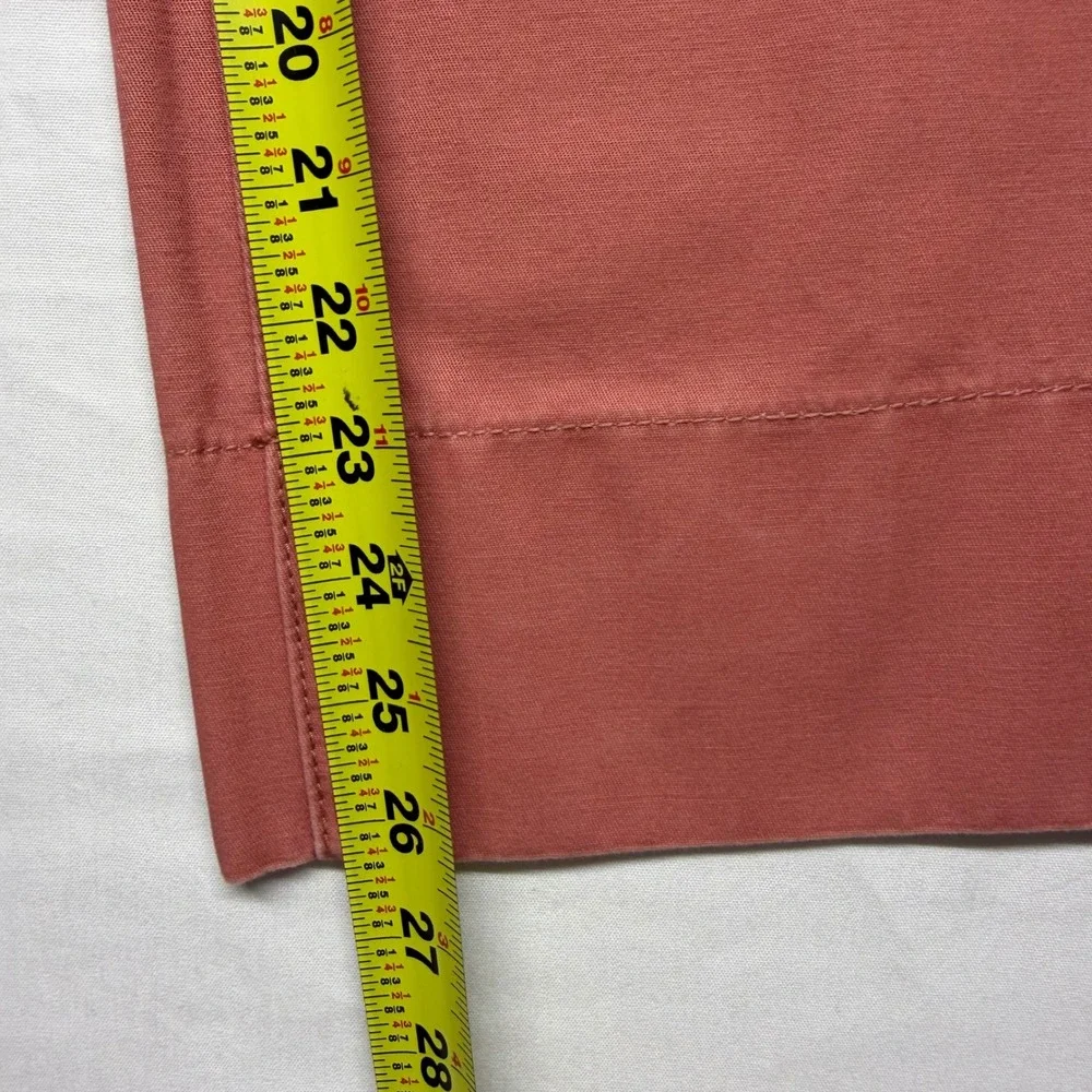Tory Burch Wide Leg Sailor Pants Size‎ 23 Pink High Rise Button Fly Cropped